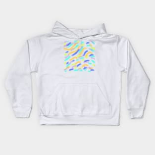 Colorful watercolor abstract glitter art Kids Hoodie